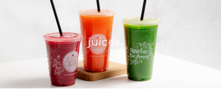One of Our Favorite Quick Lunch spots is Juice Bar for a nice liquid meal. See their menu and live a healthy life with Vegetables!